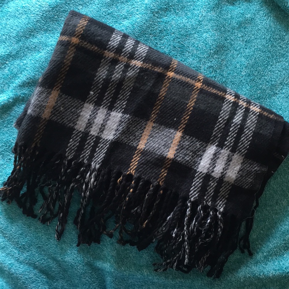Winter plaid scarf